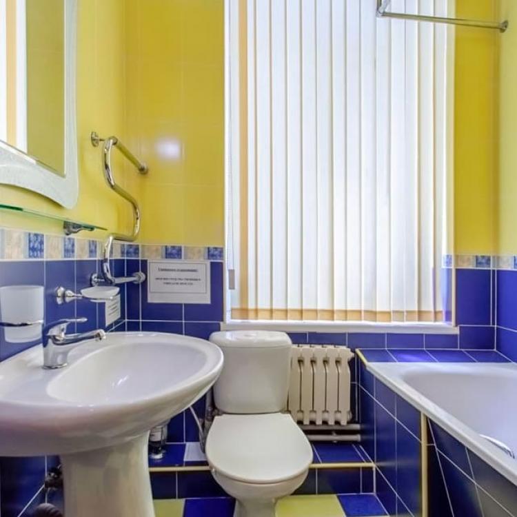 Ванная комната в 2 местном 1 комнатном 1 категории, Корпус 5 в санатории Лермонтова. Пятигорск